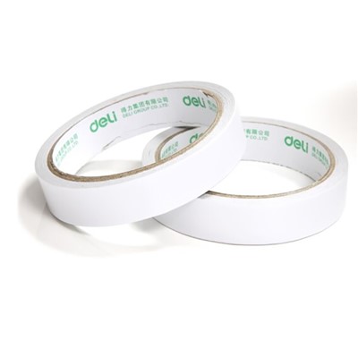得力DELI 30402 胶带 双面胶 18mm*10y